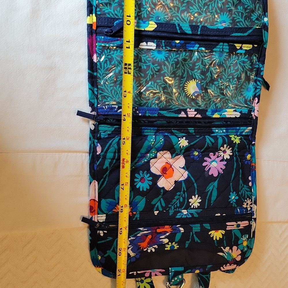 Vera Bradley Moonlight Garden Quilted Hanging Travel Toiletry bag - Picture 6 of 10